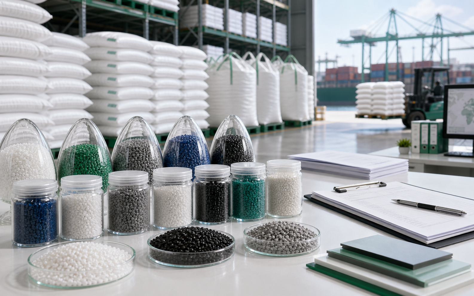 Plastic raw materials spot trading